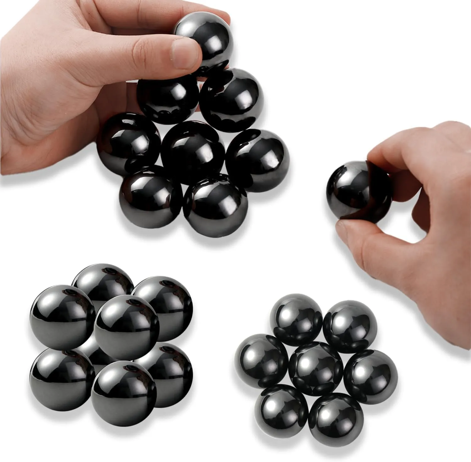 YZK 33mm Magnetic Balls 8pcs, Fidget Toys for Adults and Magnet Desk Toys for Office, Stress Relief Gift for Birthday, Large Magnetic Fidget Toys Set