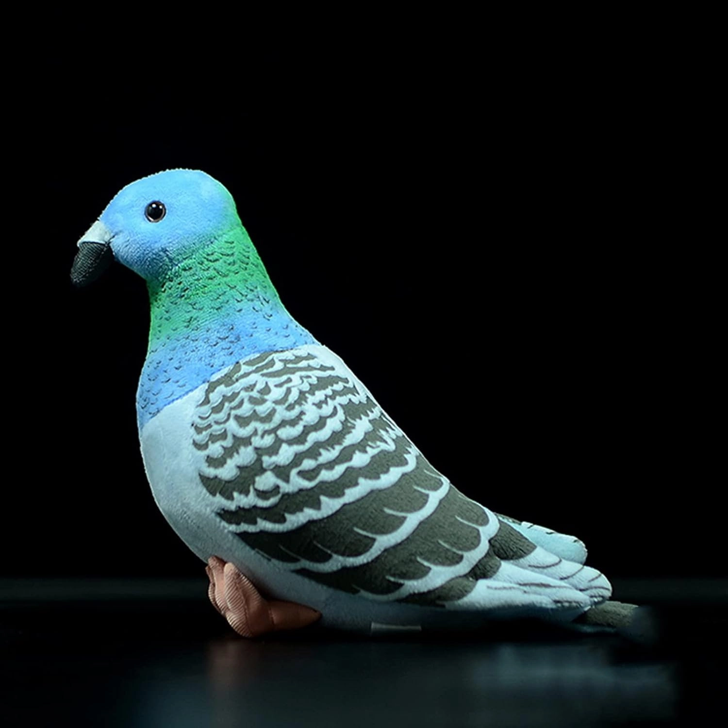 ZHONGXIN MADE Simulation Blue Pigeon Plush Toy - 10 inch Pigeon Blue Stuffed Animal Toy, Cute Pigeon as Gift for Kids
