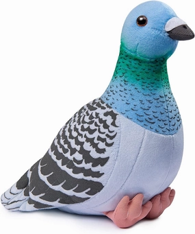 ZHONGXIN MADE Simulation Blue Pigeon Plush Toy - 10 inch Pigeon Blue Stuffed Animal Toy, Cute Pigeon as Gift for Kids