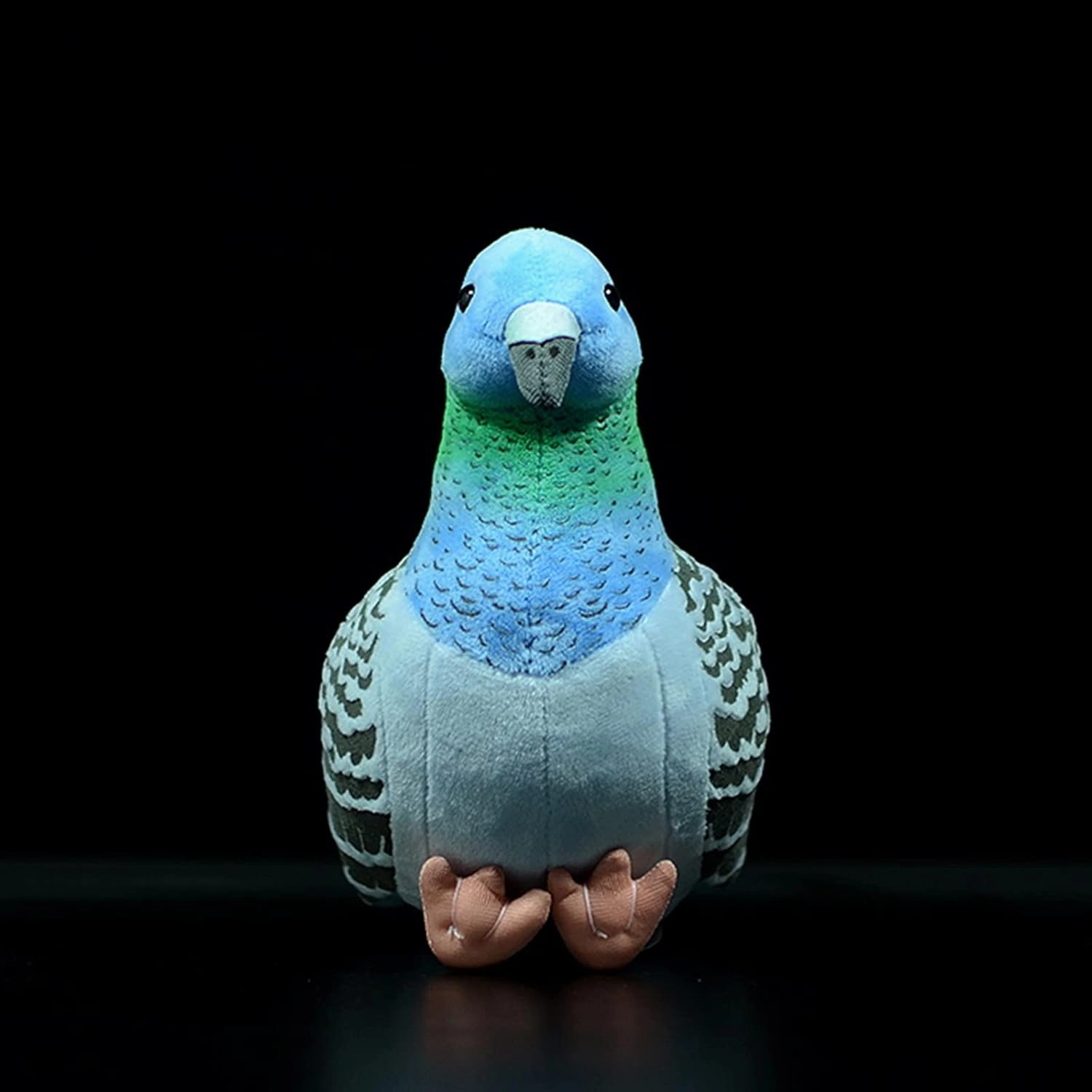 ZHONGXIN MADE Simulation Blue Pigeon Plush Toy - 10 inch Pigeon Blue Stuffed Animal Toy, Cute Pigeon as Gift for Kids